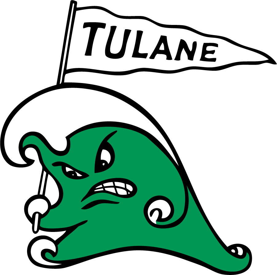 Tulane Green Wave 1964-1986 Primary Logo iron on transfers for clothing
